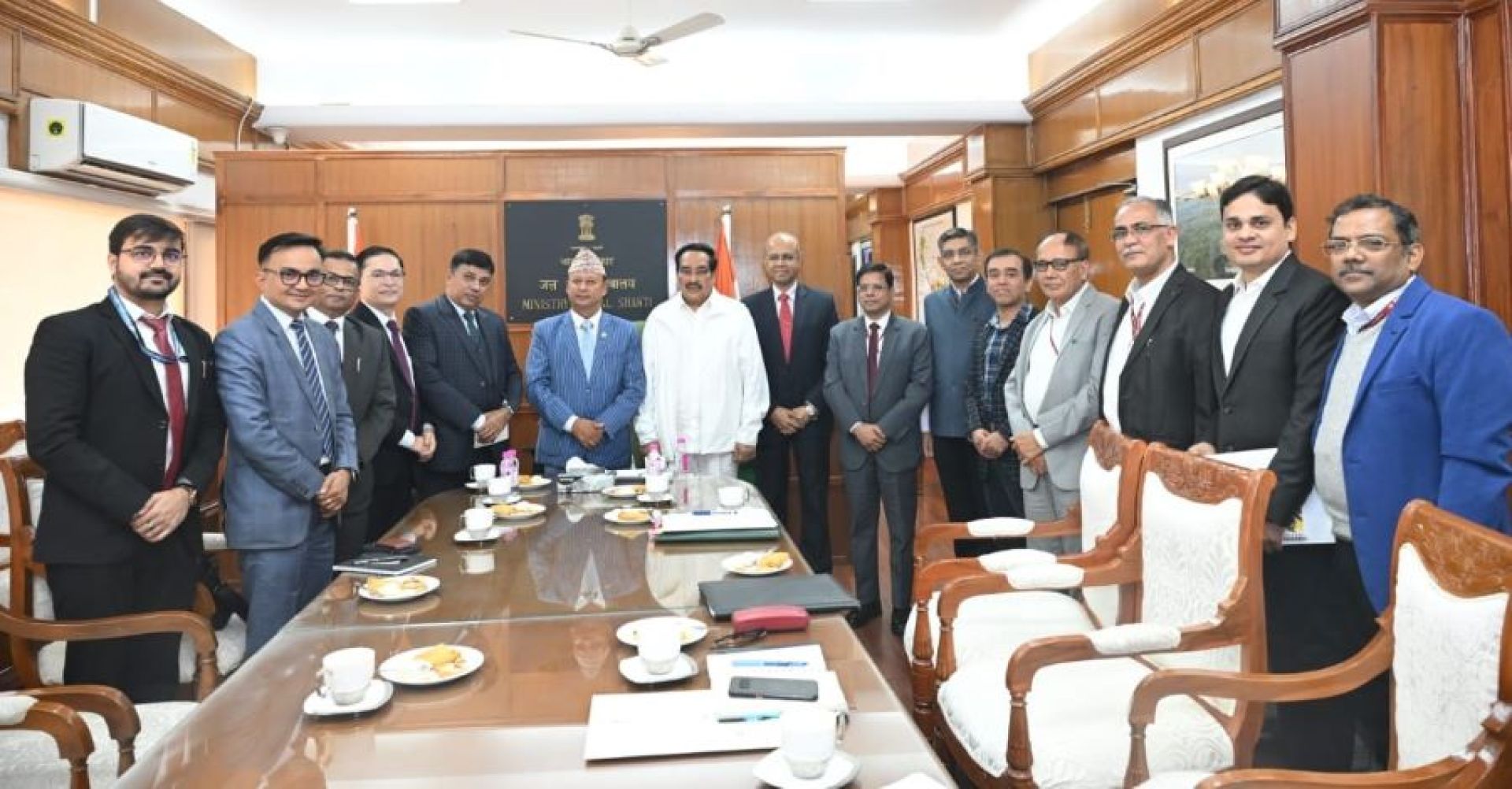 Minister Khadka meets Indian Jal Shakti Minister Patil
